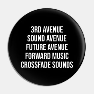 Sound Avenue Labels Pin