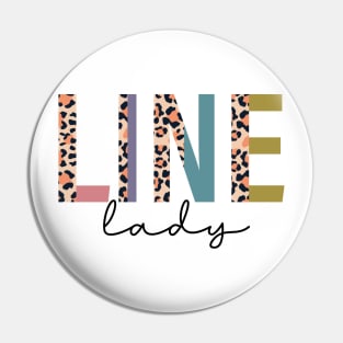 Line Lady Pin