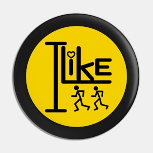 I like running. Pin