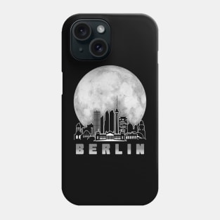 Berlin Germany Skyline Full Moon Phone Case