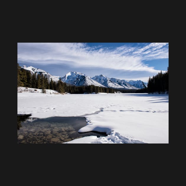 Winter Wonderland Above, Rocky Shores Below by krepsher