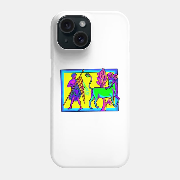 Bad Medieval Art Concerning Sorta Cow Goat Thing Fart 90s Retro Frank Feel Phone Case by JamieWetzel