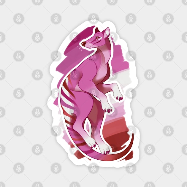 Lesbian Thylacine Magnet by candychameleon