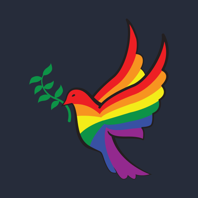 Rainbow Dove by RudDesigns