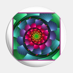 Rainbow Colours Vortex Pin