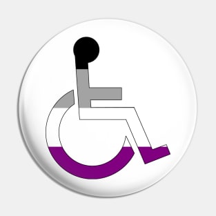 Disabled Asexual Pride Pin