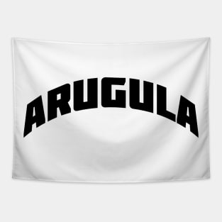 ARUGULA - black text Tapestry