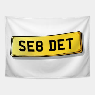 SE8 DET Deptford Number Plate Tapestry