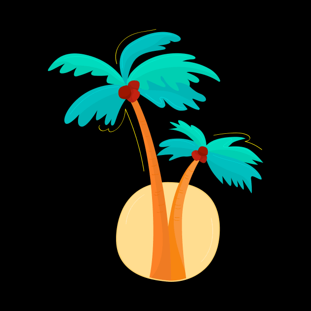 Palm Trees by fromherotozero