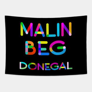 Colorful Malin Beg at Silver Strand Donegal Ireland Tapestry