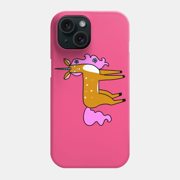 Unicorn Deer Phone Case by saradaboru