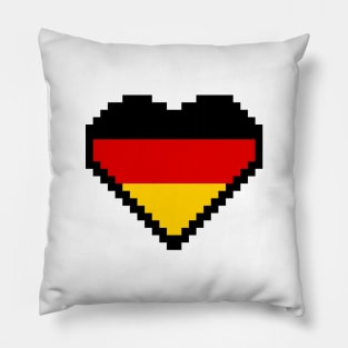 German Flag Pixel Art, Germany Flag  pixel art Pillow