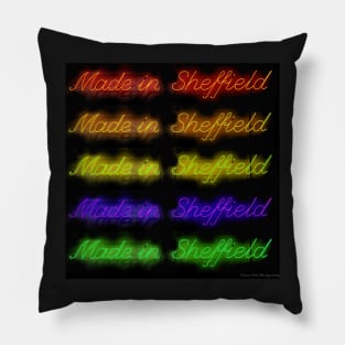 Made in sheffield Pillow