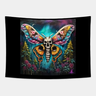 VIBRANT VISIONS (DEATH-HEAD MOTH) Tapestry