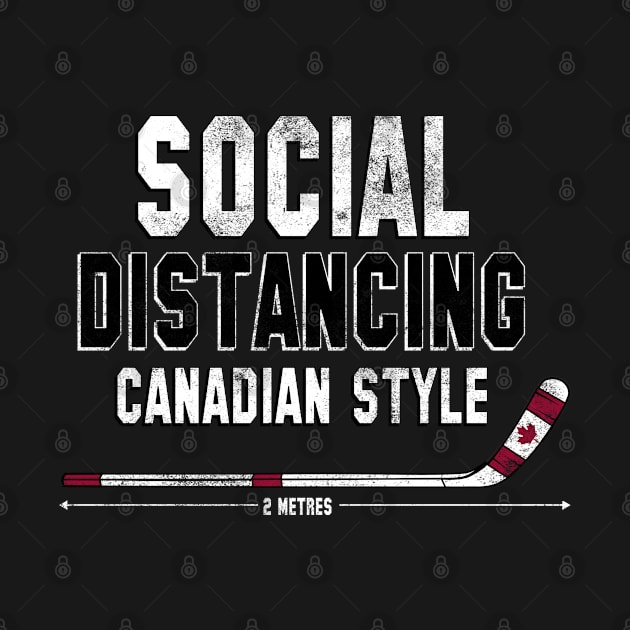 Social Distancing Canadian Style Hockey Stick by Cattle and Crow