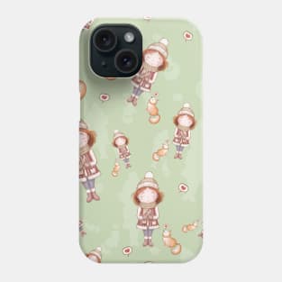 Cute girl pattern Phone Case