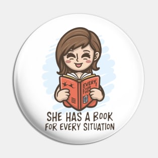 she has a book for every situation Pin