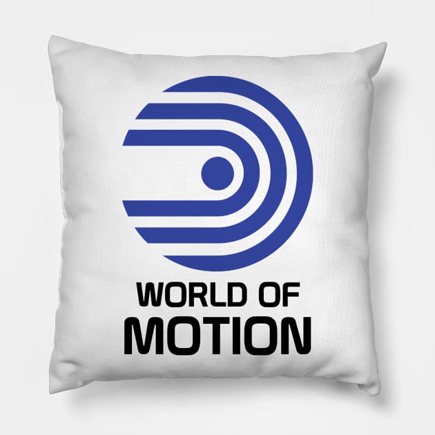 World of Motion Pillow by GrizzlyPeakApparel