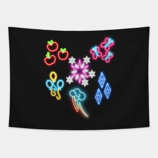 My Little Pony Neon Cutie Marks Tapestry