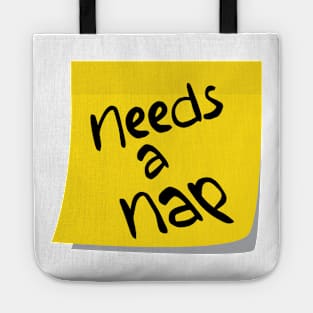 Needs a Nap Sticky Note Tote