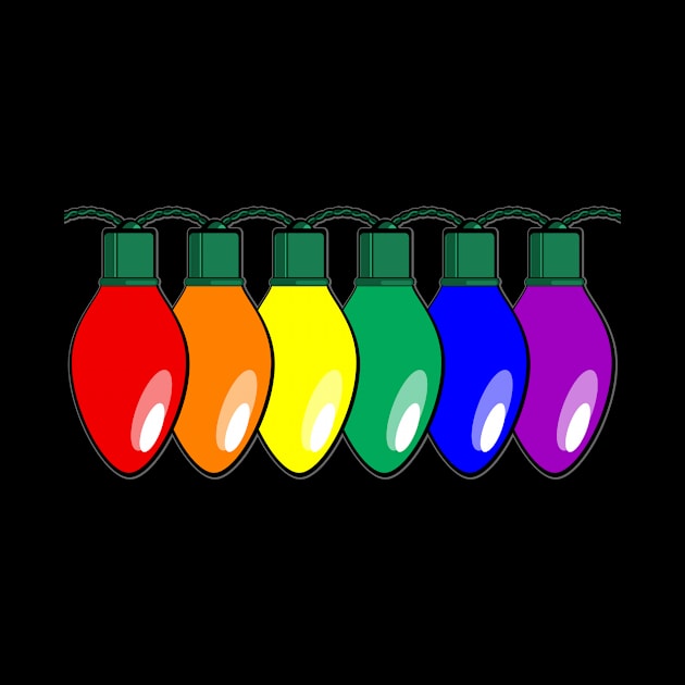 LGBTQ Pride Christmas Lights by wheedesign