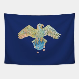 Eagle Carries Earth Across the Vast, Eternal Sky Tapestry