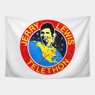 Jerry Lewis Telethon / 80s Vintage Look Tapestry