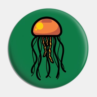 Multicoloured Jellyfish Pin