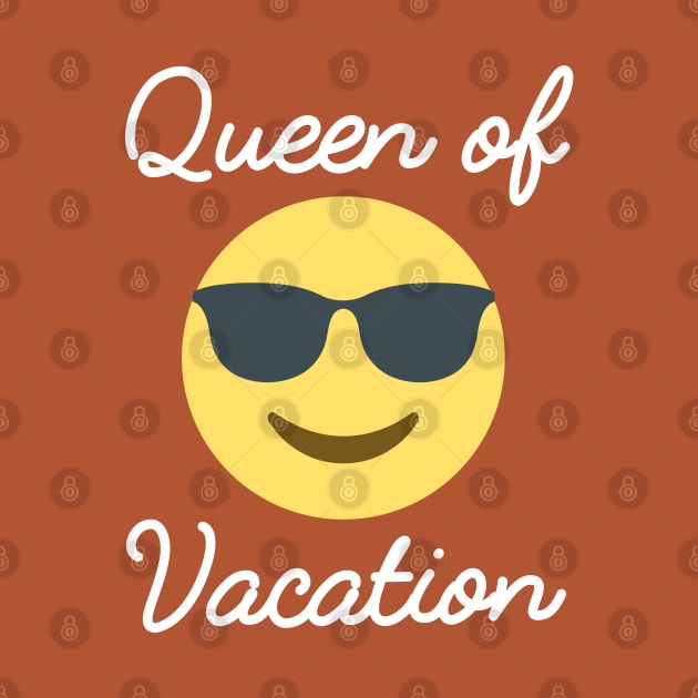 Queen of vacation with emoji by Pushloop