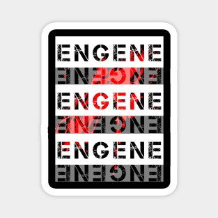 ENGENE Cool Word Art Aesthetic Design Magnet