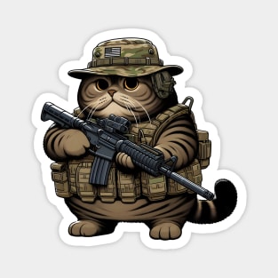 Tactical Cat Magnet