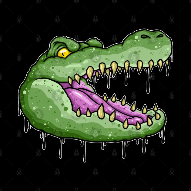 Angry Alligator by Laughin' Bones