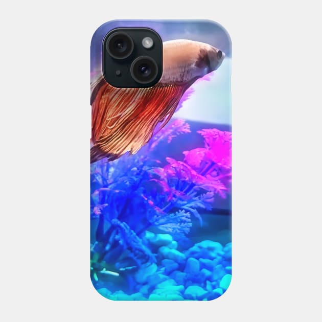 Beautiful Beta Fish Phone Case by PandLCreations