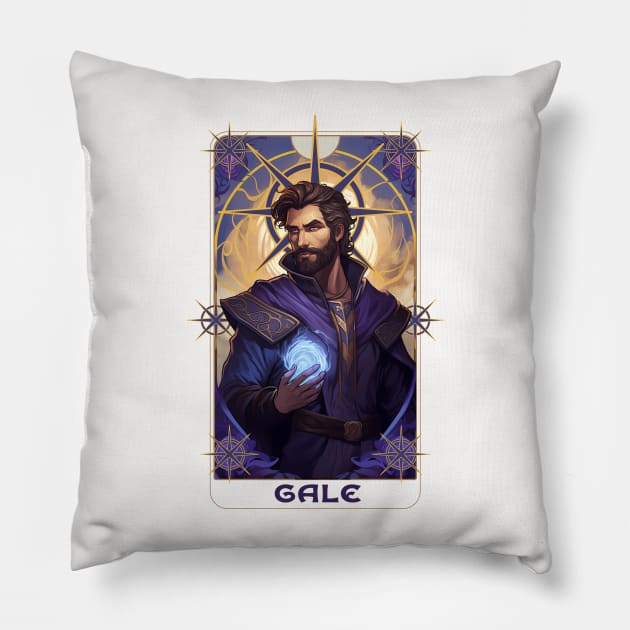Gale, the Legendary Wizard of Waterdeep. Baldur's Gate 3 inspired funart Pillow by MaxDeSanje 