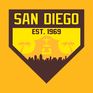 San Diego Home Plate Skyline T-Shirt