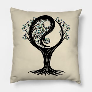 Yin Yang Tree Pillow