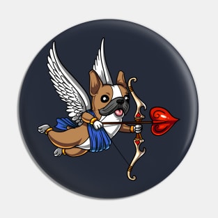 French Bulldog Dog Cupid Valentines Day Cute Pet Pin