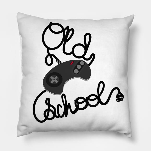 Old School T-Shirt Genesis Pillow by Meechemax