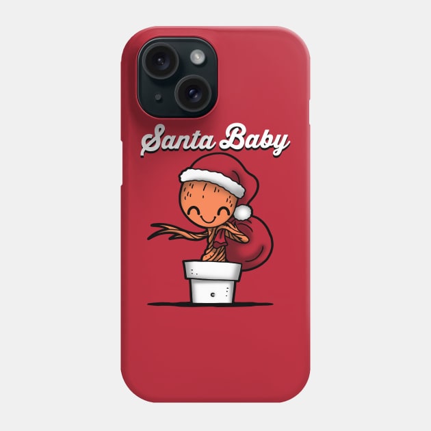 Santa Baby Cute Superhero Alien Christmas Santa Claus Phone Case by BoggsNicolas