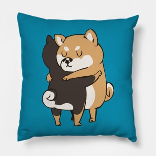 Shiba Inu Hugs Pillow