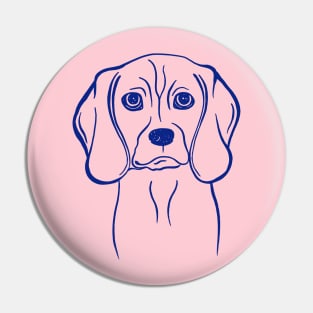 Beagle (Pink and Blue) Pin