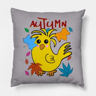 Chicken Autumn Fall Pillow