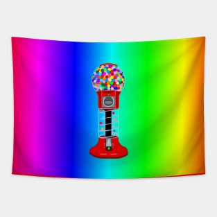 Rainbow Gumball Machine Tapestry