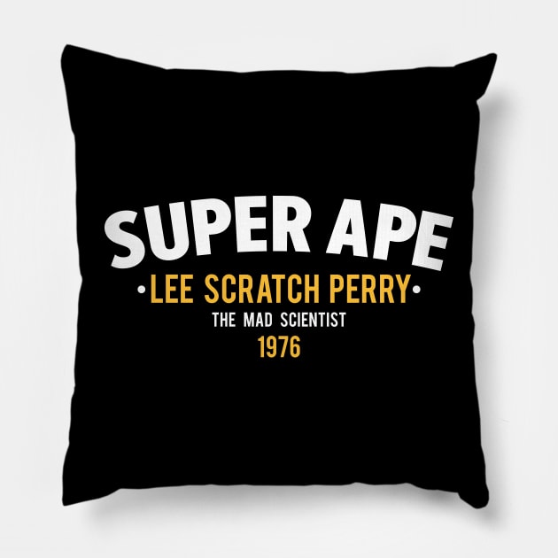 Super Ape: Lee Scratch Perry's Dub Odyssey Pillow by Boogosh