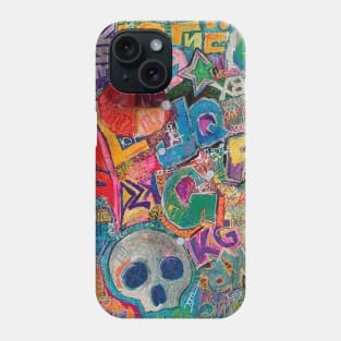 Skull Graffiti Wall Phone Case