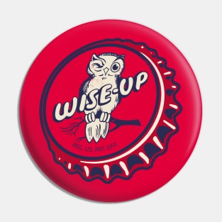 Vintage Wise Up Soda Bottlecap Pin