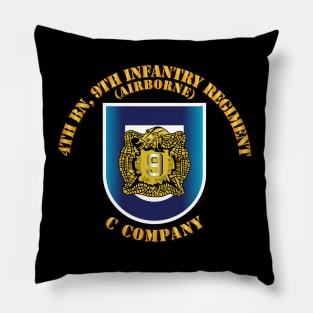 Flash - C Co (Airborne), 4th Bn - 9th Infantry Regiment w DUI Pillow