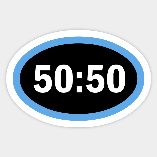Induceren Herformuleren Imperial 50:50 - Who Wants To Be A Millionaire - Sticker | TeePublic