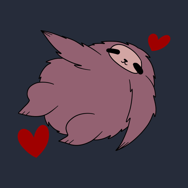 Fat Sloth Falling in Love by saradaboru