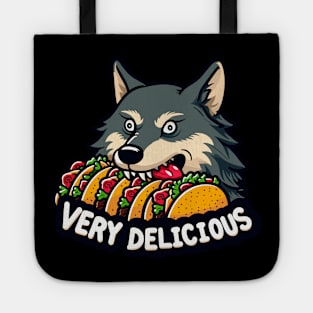 Wolf Eating Tacos Tote